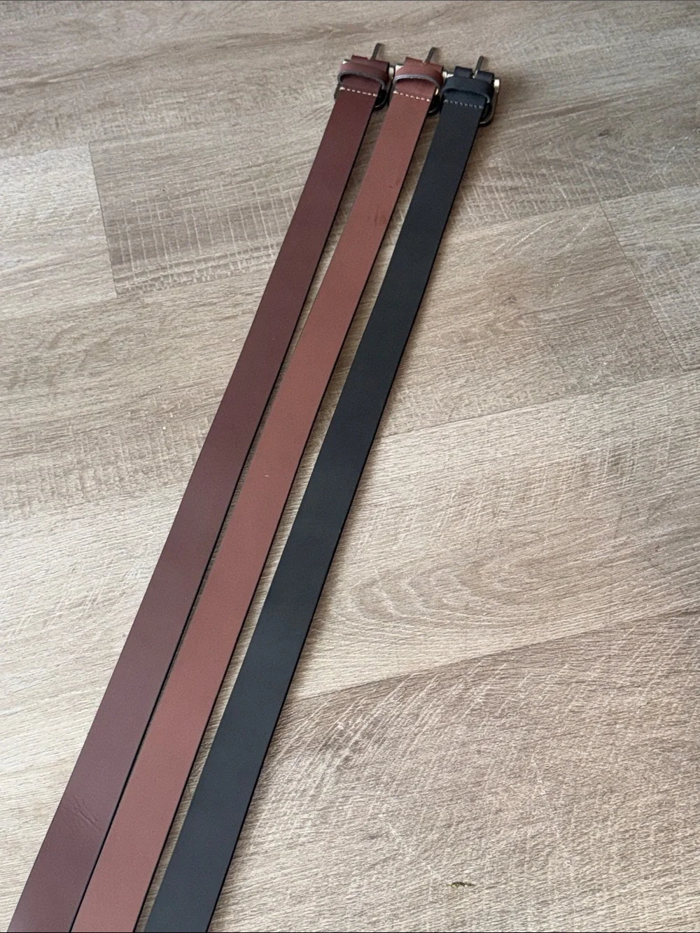 Timberland Bundle Deal 3 Pk Genuine Leather Belts Size 36 - Black Brown Chestnut